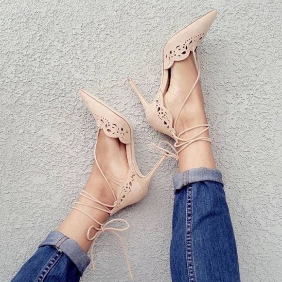 ALDO ANKLE STRAP PUMPS SIZE 6 - Picture 6 of 6